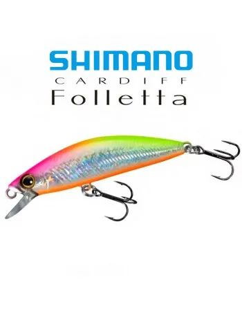 Бавнопотъващ миноу воблер Shimano Cardiff Folletta SS, 50 мм, 3.3 г, цвят Pink Chart