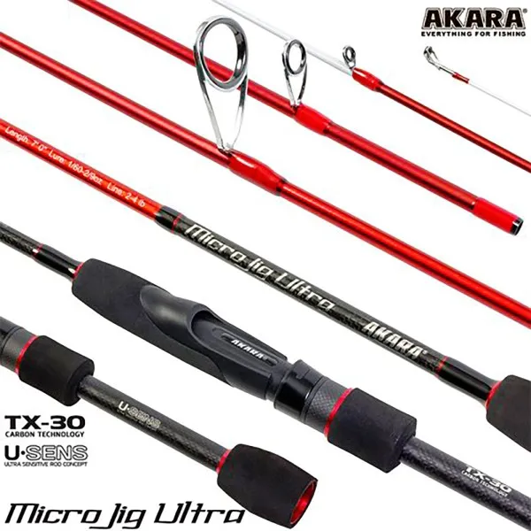 Спининг въдица Akara Micro Jig Ultra 762 UL-S 2.3 м, 0.5-6 г — снимка 1