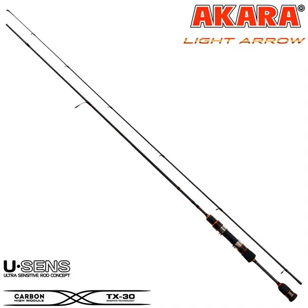 Спининг въдица Akara Light Arrow 622 UL 1.88 м, 0.8-5 г — снимка 2