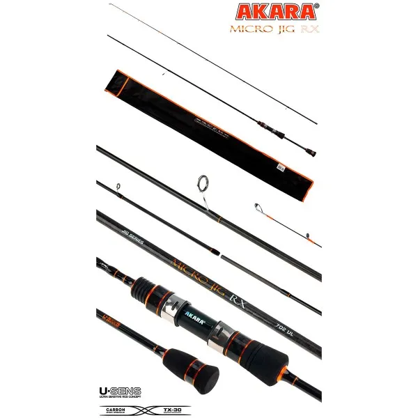 Спининг въдица Akara Micro Jig RX 702 UL 2.1 м, 0.5-4 г — снимка 5