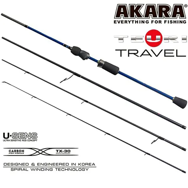 Спининг въдица Akara Teuri Travel 764 ML 2.28 м, 4-17 г — снимка 1