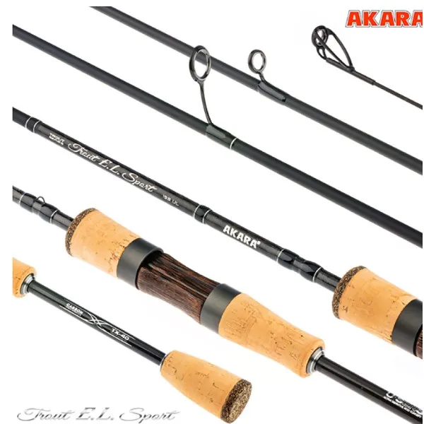 Спининг въдица Akara Trout EL Sport 662 UL 1.98 м, 0.5-4.5 г — снимка 1