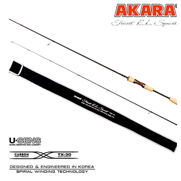 Спининг въдица Akara Trout EL Sport 662 UL 1.98 м, 0.5-4.5 г — снимка 2