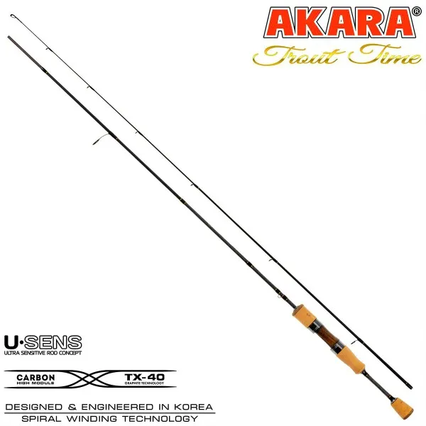 Спининг въдица Akara Trout Time 602 UL 1.83 м, 0.4-3.5 г — снимка 2