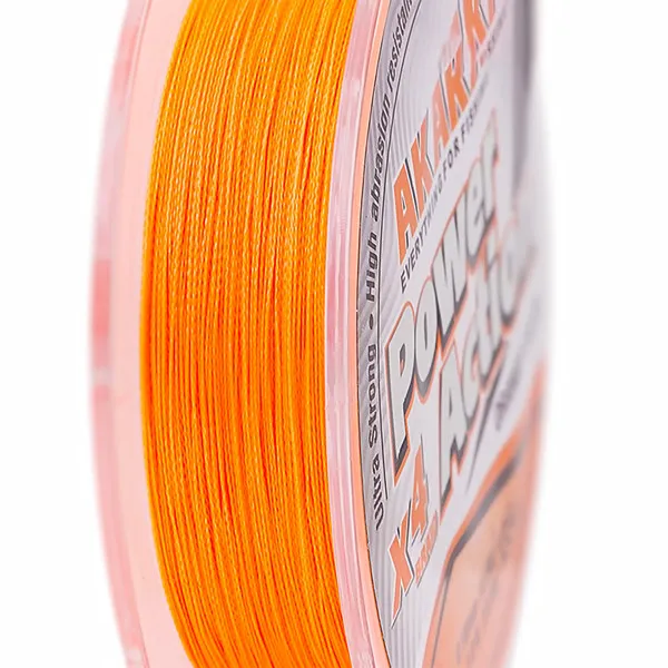 Плетено влакно Akara X4 Power Action, Orange, 135 м — снимка 2