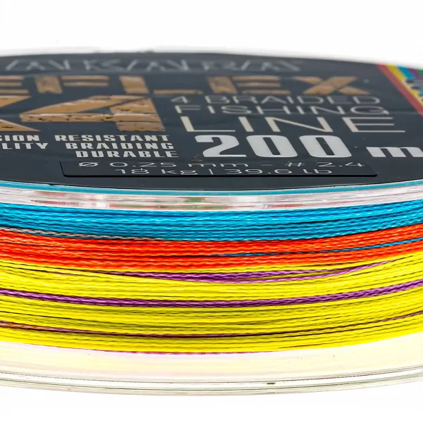 Плетено влакно Akara X4 Reflex, Multicolor, 200 м — снимка 4