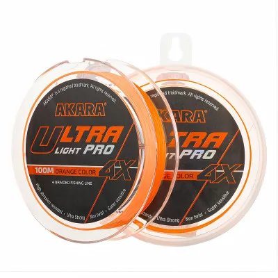Плетено влакно Akara X4 Ultra Light Pro Competition, Orange, 150 м