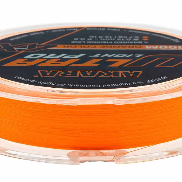 Плетено влакно Akara X4 Ultra Light Pro Competition, Orange, 150 м — снимка 4