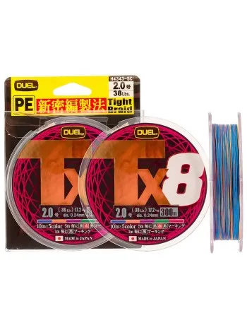 Плетено 8-нишково влакно Duel Tough Braid, 300 м