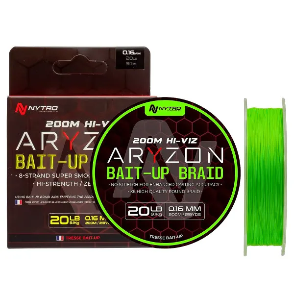 Плетено влакно Nytro Aryzon Bait-Up Braid, 200 м — снимка 1