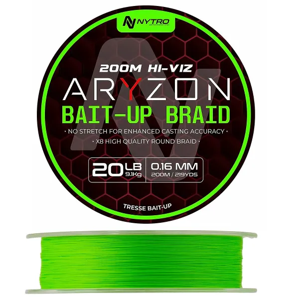 Плетено влакно Nytro Aryzon Bait-Up Braid, 200 м — снимка 2