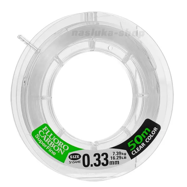 Флуорокарбон Sasame Super Fine Fluorocarbon - Clear, 50 м — снимка 2