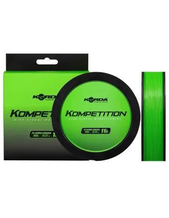 Монофилно шаранджийско влакно Korda Kompetition Mono, Fluoro Green, 1000 м