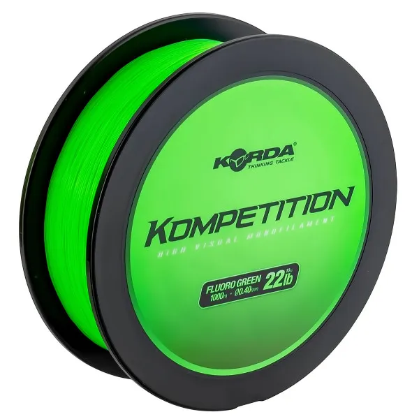 Монофилно шаранджийско влакно Korda Kompetition Mono, Fluoro Green, 1000 м — снимка 7