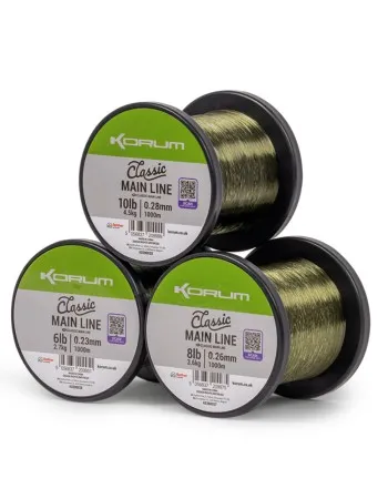Монофилно влакно Korum Classic Main Line, 1000 м