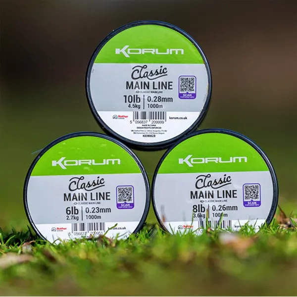Монофилно влакно Korum Classic Main Line, 1000 м — снимка 3
