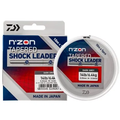 Конусовидни шоклидери Daiwa N'Zon Tapered Shock Leader, 10 м, х 5 бр.