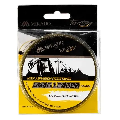 Влакно за поводи Mikado Territory Snag Leader, Khaki, 80 м