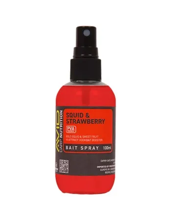 Спрей за стръв Avid Carp Bait Spray, 100 мл, Squid & Strawberry
