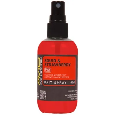 Спрей за стръв Avid Carp Bait Spray, 100 мл, Squid & Strawberry