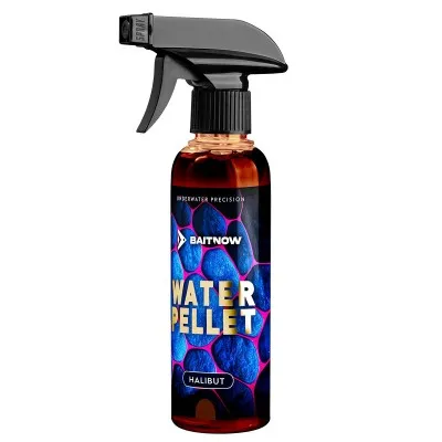 Спрей атрактор за фидер Mikado Baitnow Water Pellet, 250 мл, Halibut