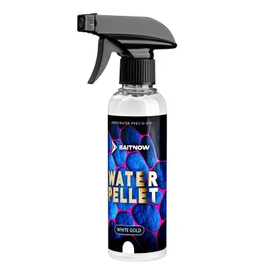 Спрей атрактор за фидер Mikado Baitnow Water Pellet, 250 мл, White Gold