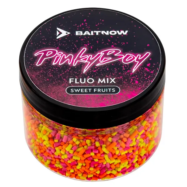 Ароматна добавка за фидер и метод фидер Mikado Baitnow Fluo Mix, 150 мл, Pinky Boy — снимка 1