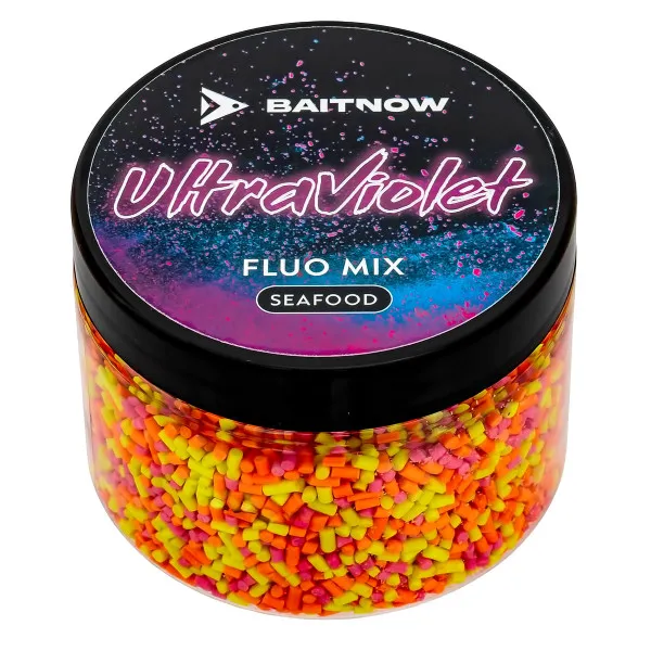 Ароматна добавка за фидер и метод фидер Mikado Baitnow Fluo Mix, 150 мл, Ultra Violet — снимка 1