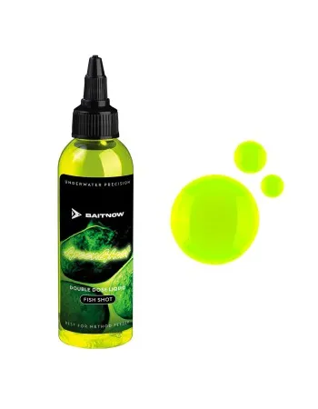 Пушещ атрактант за метод фидер Mikado Baitnow Double Dose Liquid, 100 мл, Green Ghost