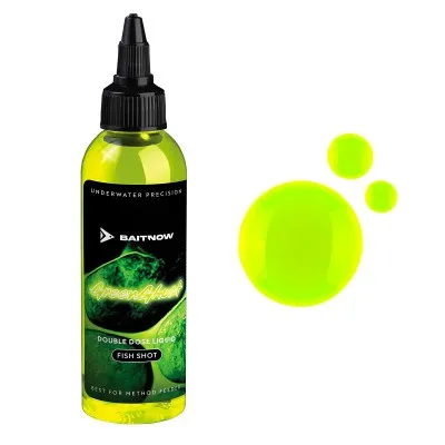 Пушещ атрактант за метод фидер Mikado Baitnow Double Dose Liquid, 100 мл, Green Ghost