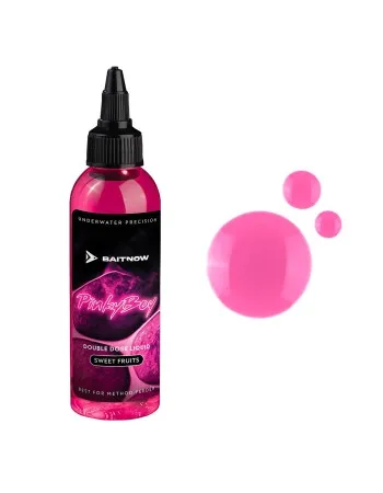 Пушещ атрактант за метод фидер Mikado Baitnow Double Dose Liquid, 100 мл, Pinky Boy