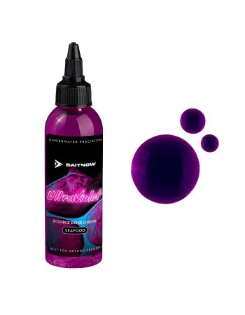 Пушещ атрактант за метод фидер Mikado Baitnow Double Dose Liquid, 100 мл, Ultra Violet