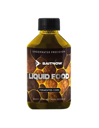 Течна храна за фидер Mikado Baitnow Liquid Food, 250 мл, Fermented Corn