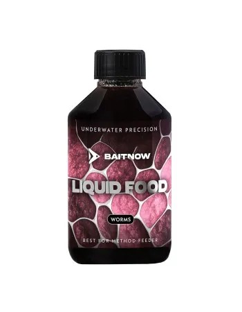 Течна храна за фидер Mikado Baitnow Liquid Food, 250 мл, Worms