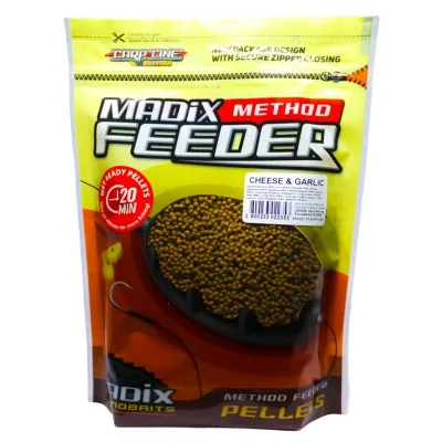 Овлажнени микропелети Madix Wet Ready Method Feeder Pellets, 500 г, Cheese & Garlic