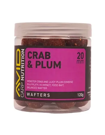 Балансирани топчета за шаран Avid Carp Wafters, 15 мм, Crab & Plum