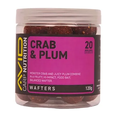 Балансирани топчета за шаран Avid Carp Wafters, 15 мм, Crab & Plum