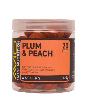 Балансирани топчета за шаран Avid Carp Wafters, 15 мм, Plum & Peach