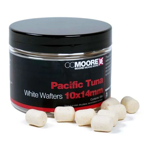 Вафтери CC Moore Pacific Tuna White Dumbell Wafters 10x14 мм — снимка 1