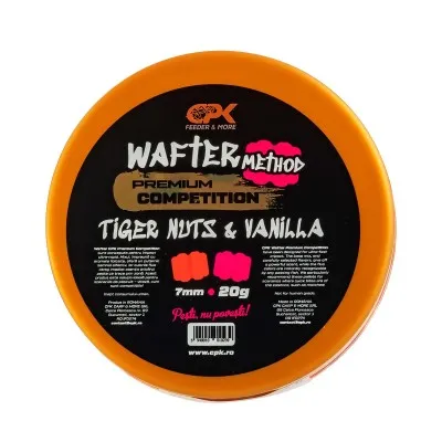 Балансирани дъмбели CPK Competition Method Wafter, 7 мм, 20 г, Tiger Nuts & Vanilla