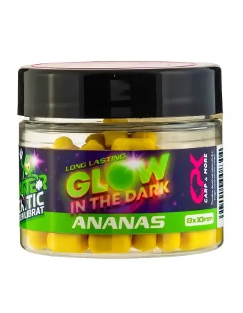 Балансирани дъмбели CPK Wafter Critic Glow in the Dark, 8x10 мм, Ananas