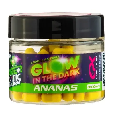 Балансирани дъмбели CPK Wafter Critic Glow in the Dark, 8x10 мм, Ananas