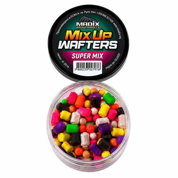 Балансирани дъмбели Madix Mix Up Wafters, 5-8-10 мм, Super Mix — снимка 1