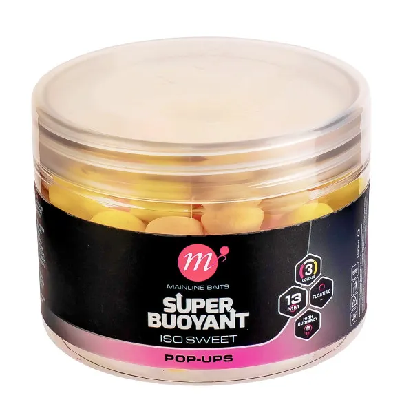 Плаващи топчета Mainline Super Buoyant Pop-Ups, 13 мм, Iso Sweet — снимка 2