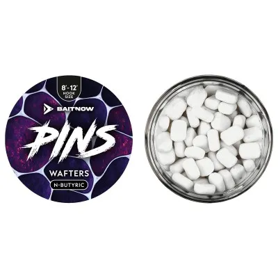 Балансирани дъмбели Mikado Baitnow Pins Wafters, 8х12мм, N-Butyric