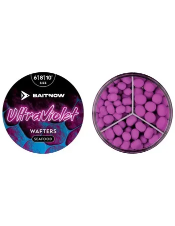 Балансирани дъмбели Mikado Baitnow Ultra Violet Wafters, 6-8-10мм, Sea Food