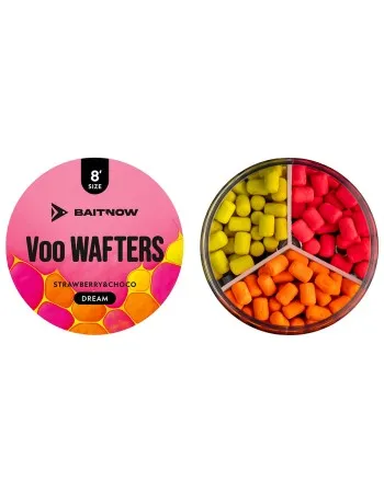 Балансирани дъмбели Mikado Baitnow Voo Wafters Dream, 8мм, Strawberry & Choco