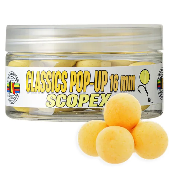 Плаващи топчета за шаран VDE Classics Pop-Up, 16 мм, Scopex — снимка 1