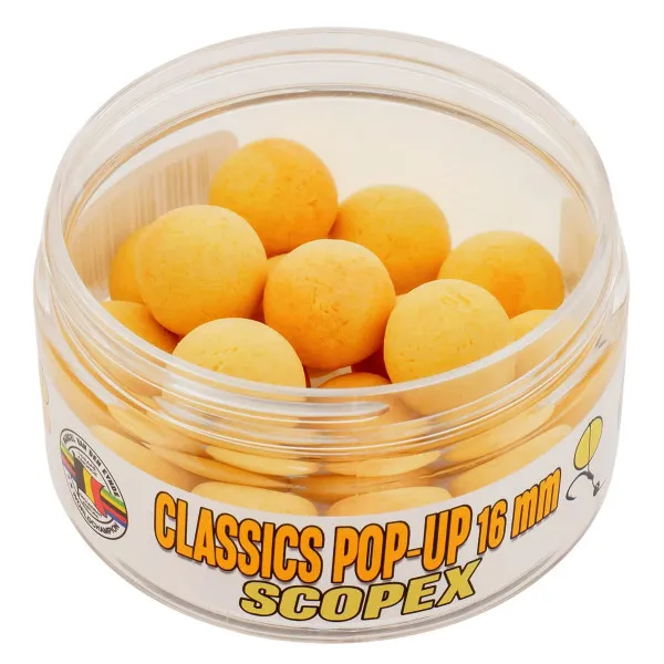 Плаващи топчета за шаран VDE Classics Pop-Up, 16 мм, Scopex — снимка 2