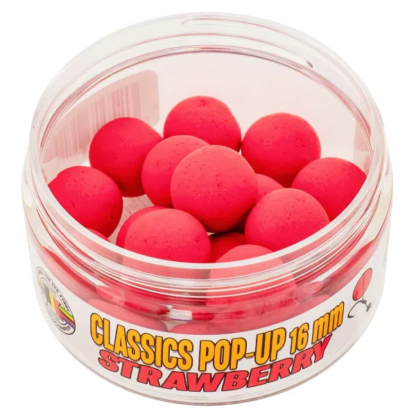 Плаващи топчета за шаран VDE Classics Pop-Up, 16 мм, Strawberry — снимка 2